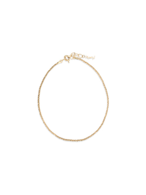 Saint Laurent Goldfarbene Halskette