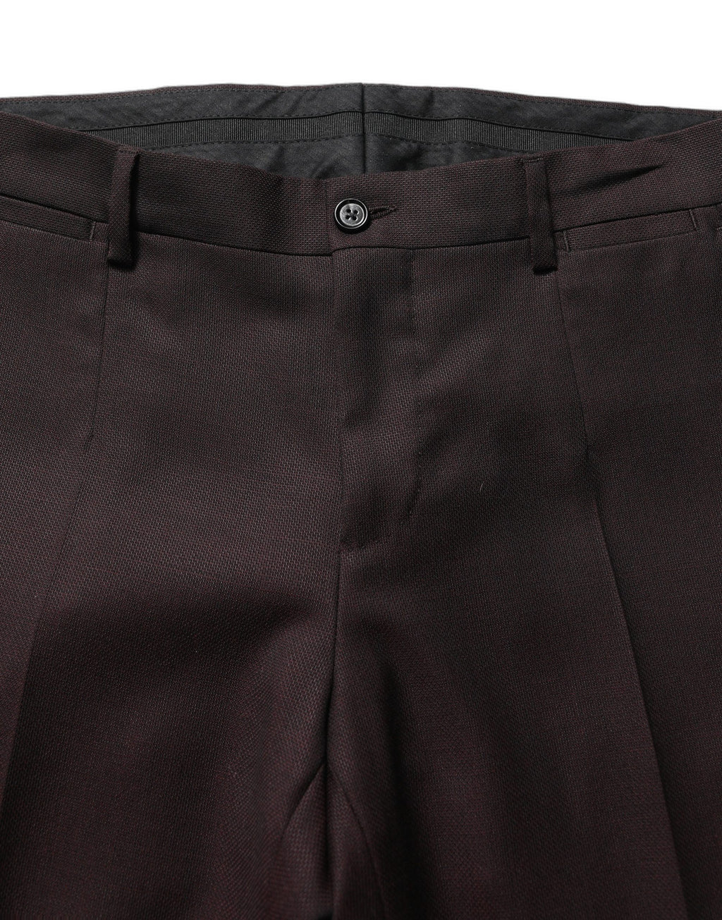 Dolce & Gabbana Braune Seidenhose mit geradem Bein