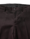 Dolce & Gabbana Braune Seidenhose mit geradem Bein