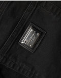 Dolce & Gabbana Schwarze Skinny Jeans aus Baumwolle mit hoher Taille