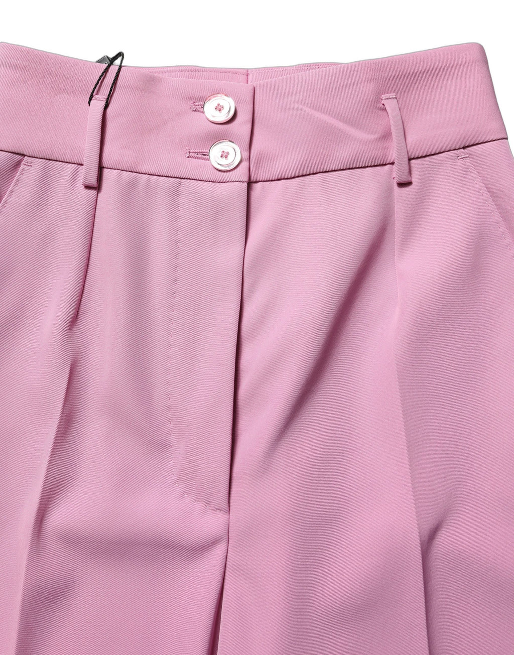 Dolce & Gabbana Pink High Waisted Polyester Trouser Pants