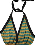 Dolce & Gabbana Mehrfarbig gestreiftes Wollstrick-Neckholder-Top