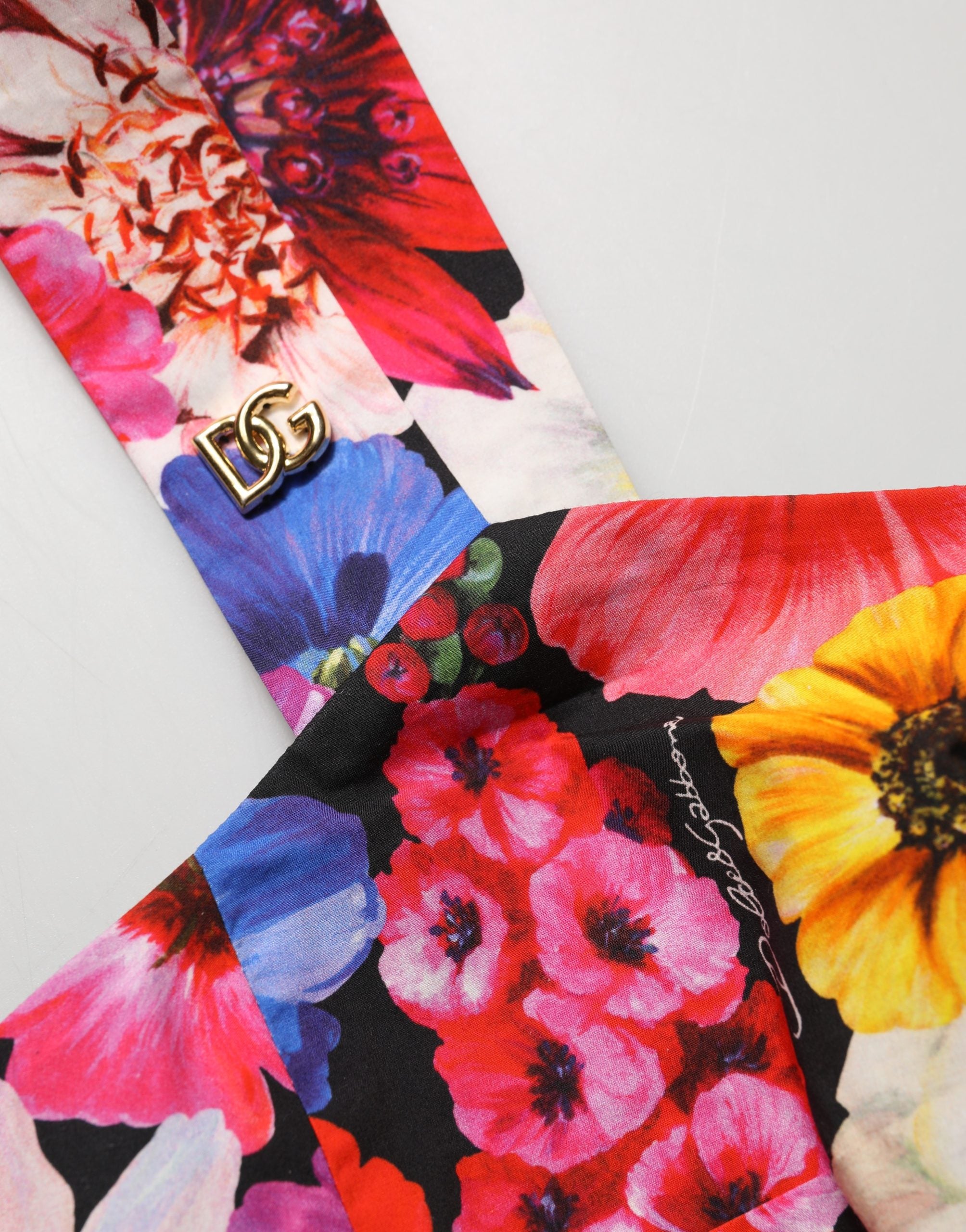 Dolce & Gabbana Bustier-Top mit Blumenprint in Multicolor