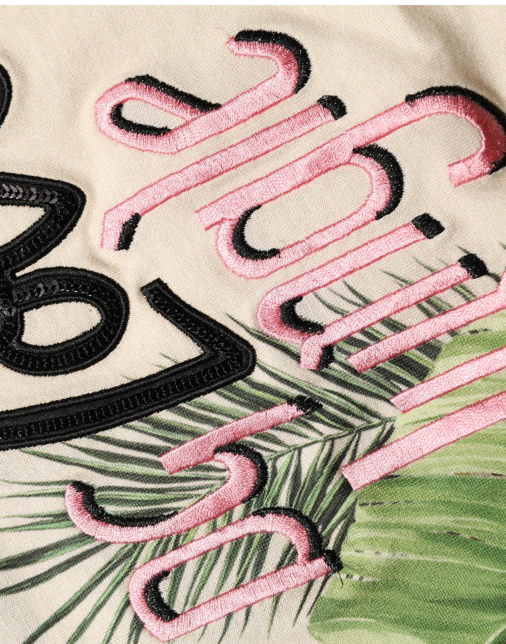 Dolce & Gabbana Beige Dschungelprint-T-Shirt aus Baumwolle mit Rundhalsausschnitt