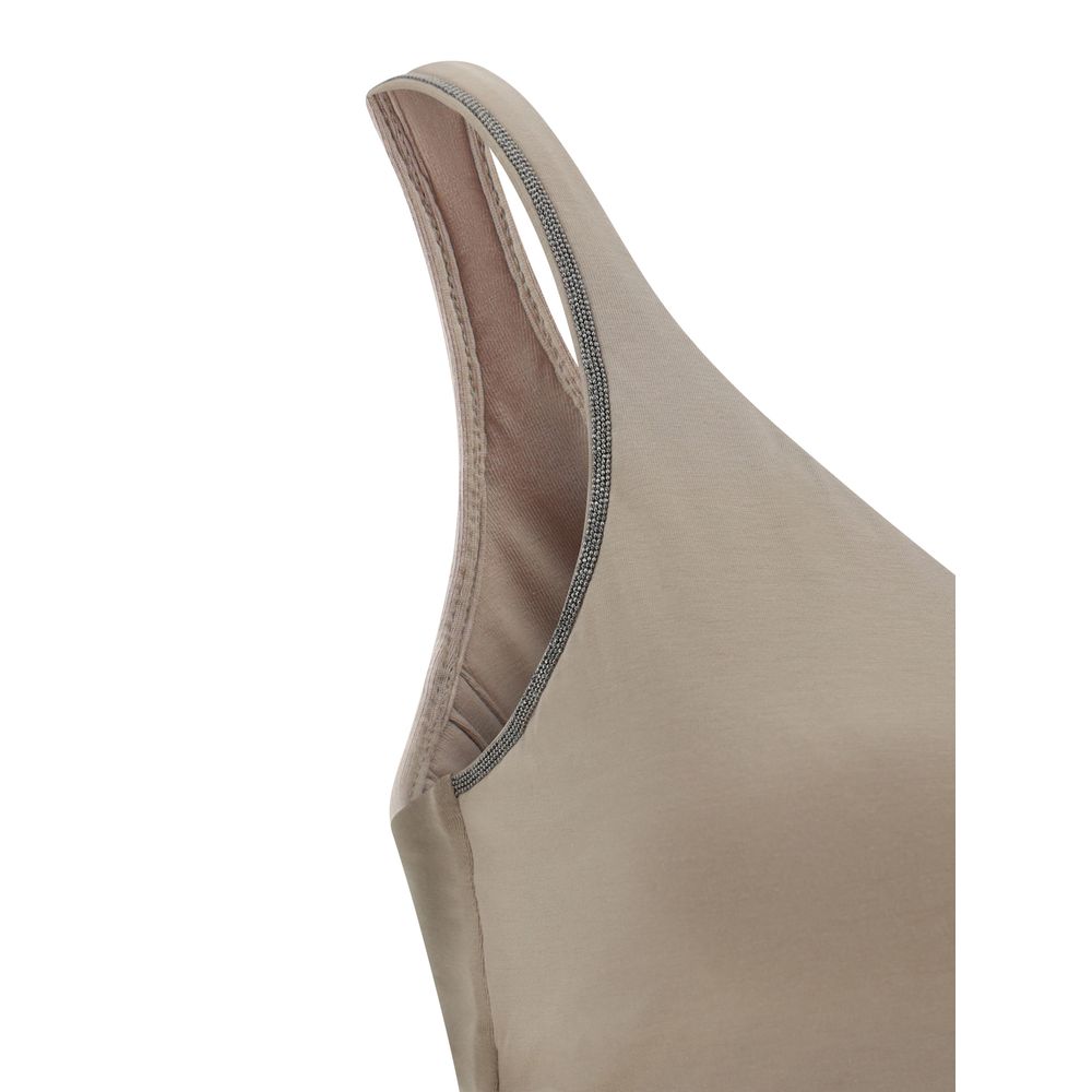 Brunello Cucinelli Beiges Baumwoll-T-Shirt