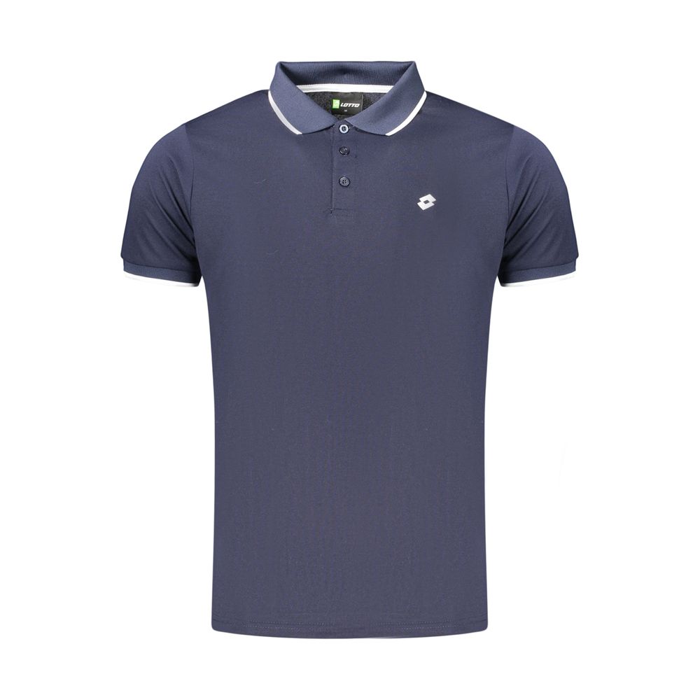 Lotto Blaues Baumwoll-Poloshirt