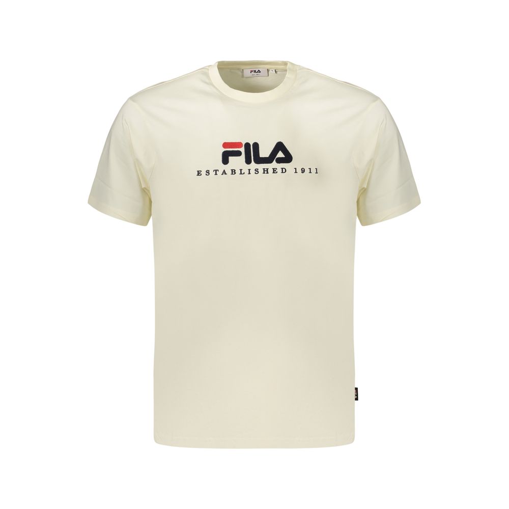 Fila Beige Baumwoll-T-Shirt für Herren
