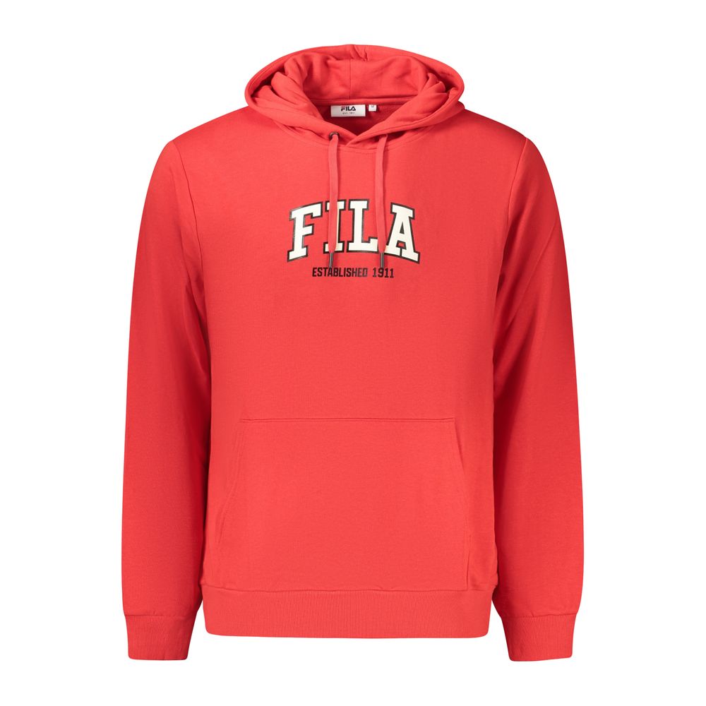 Fila Roter Herren-Kapuzenpullover aus Baumwolle