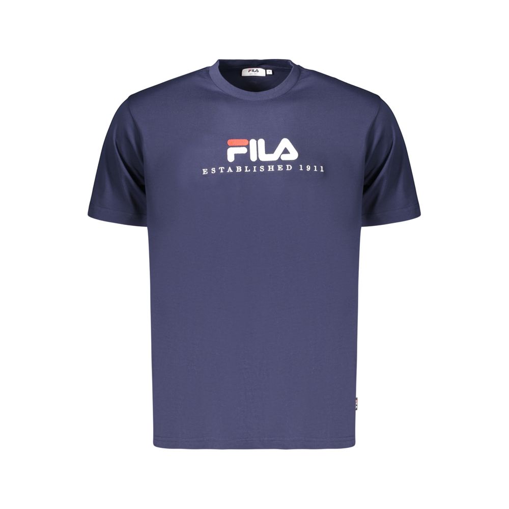 Fila Blaues Baumwoll-T-Shirt für Herren