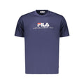 Fila Blaues Baumwoll-T-Shirt für Herren