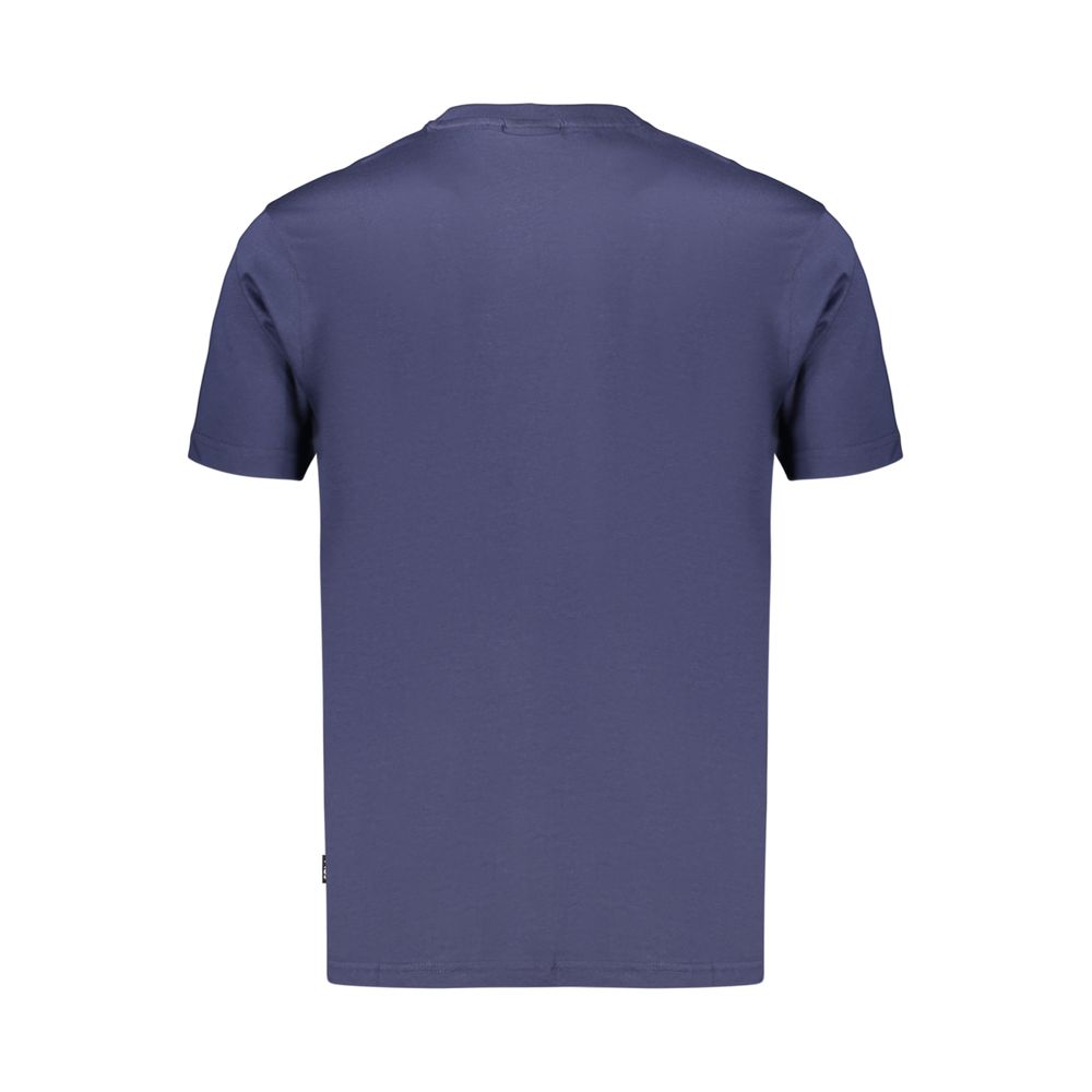 Fila Blaues Baumwoll-T-Shirt für Herren