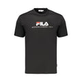 Fila Schwarzes Baumwoll-T-Shirt für Herren