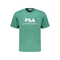 Fila Grünes Baumwoll-T-Shirt für Herren