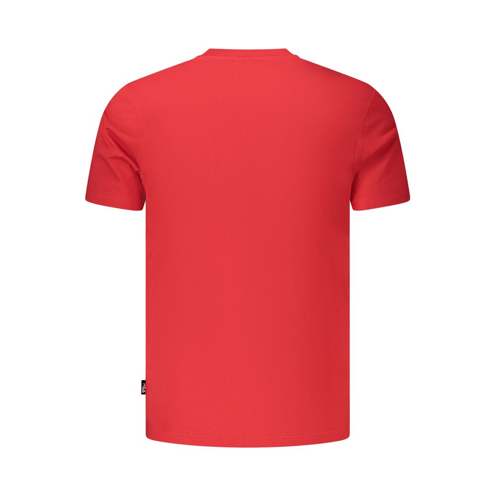 Fila Rosso Baumwoll-T-Shirt für Herren