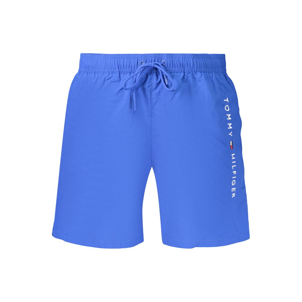 Tommy Hilfiger Blaue Herren-Badeshorts aus Polyester