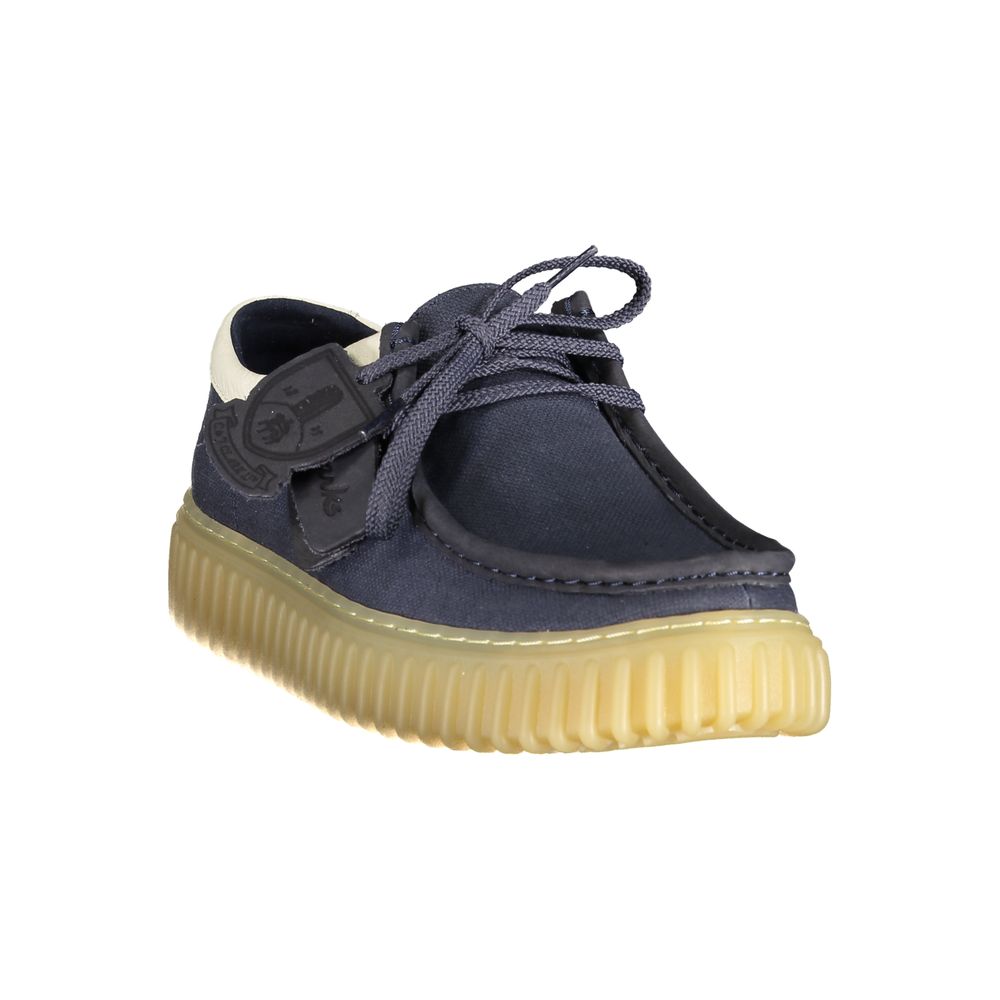 Clarks Herrenschuh aus blauem Stoff