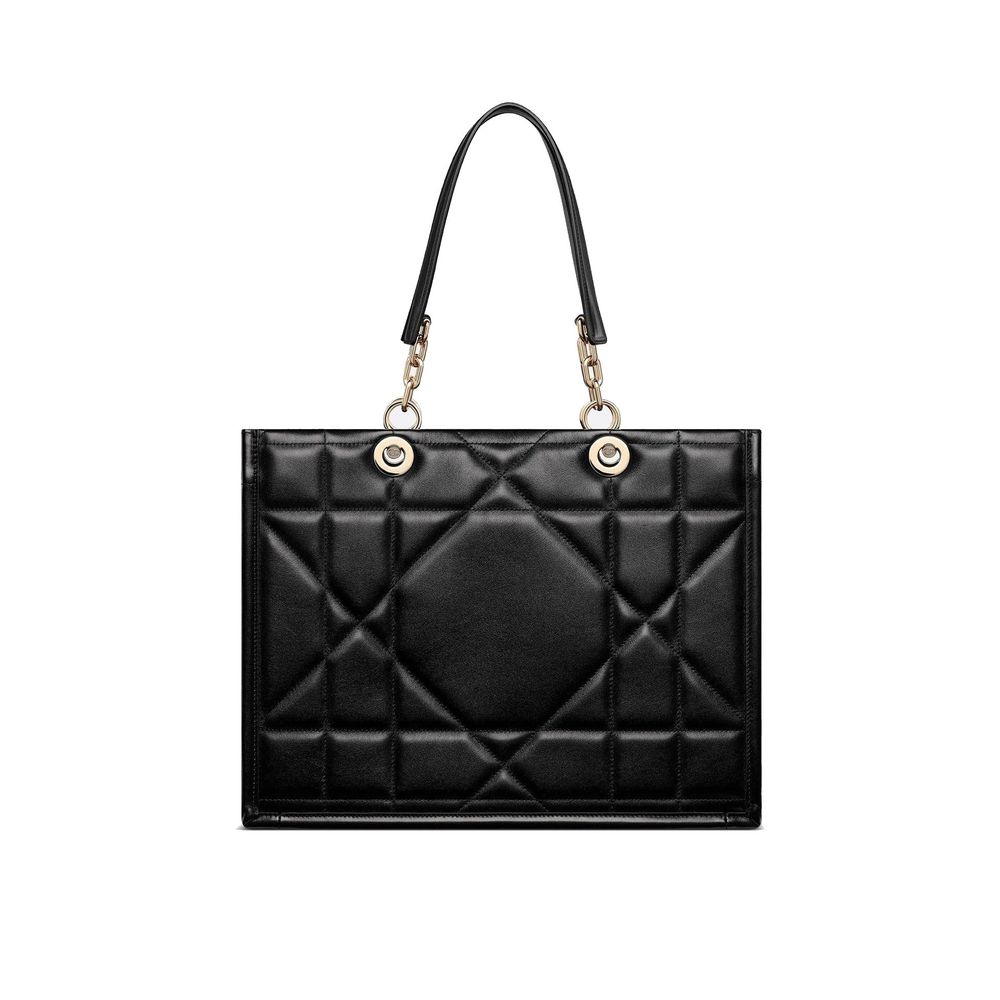 Dior Schwarze Leder-Tote-Bag