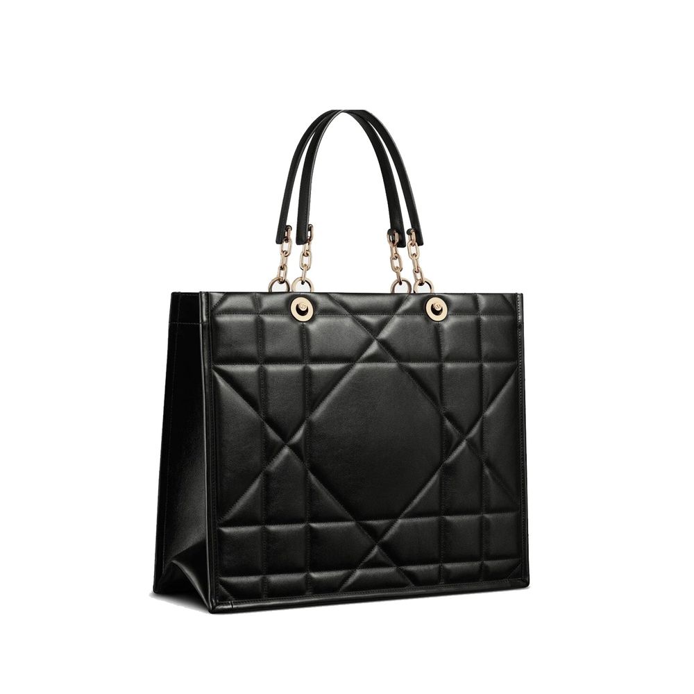 Dior Schwarze Leder-Tote-Bag