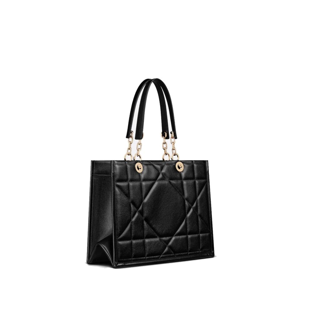 Dior Schwarze Leder-Tote-Bag