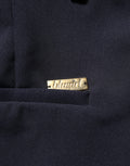 Blugirl Dunkelblaue High Waist Straight Fit Anzughose
