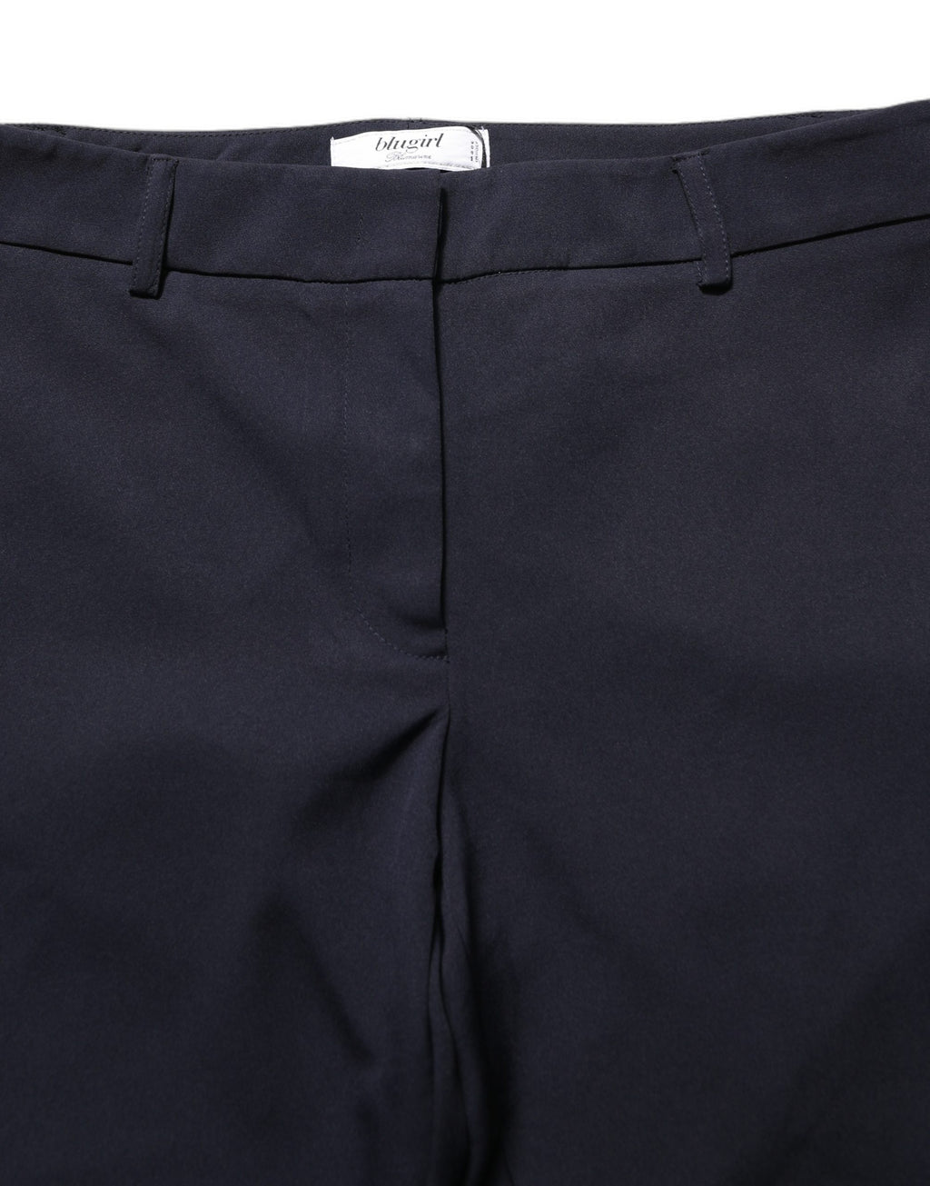 Blugirl Dunkelblaue High Waist Straight Fit Anzughose
