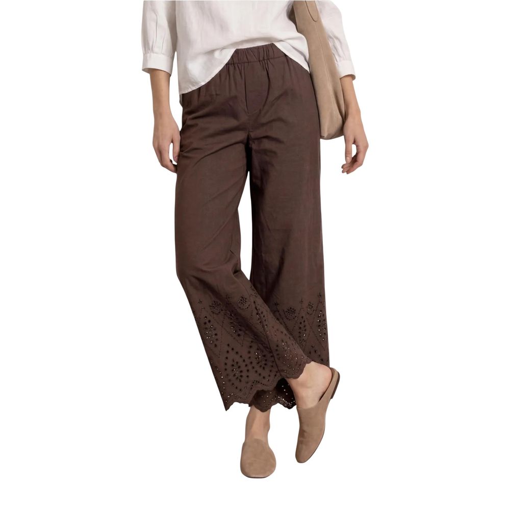 Street One Braune Baumwollhose für die Freizeit