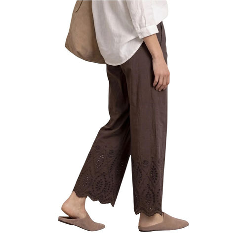 Street One Braune Baumwollhose für die Freizeit