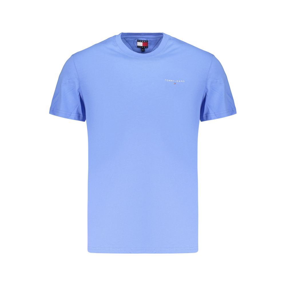 Tommy Hilfiger Hellblaues Herren-T-Shirt aus Baumwolle