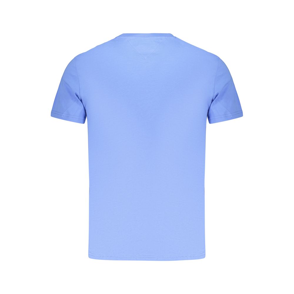 Tommy Hilfiger Hellblaues Herren-T-Shirt aus Baumwolle