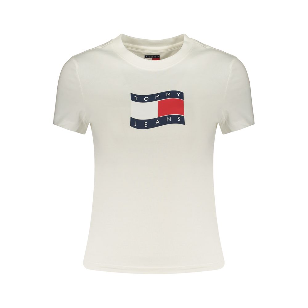 Tommy Hilfiger Bianco Cotton Damen T-Shirt