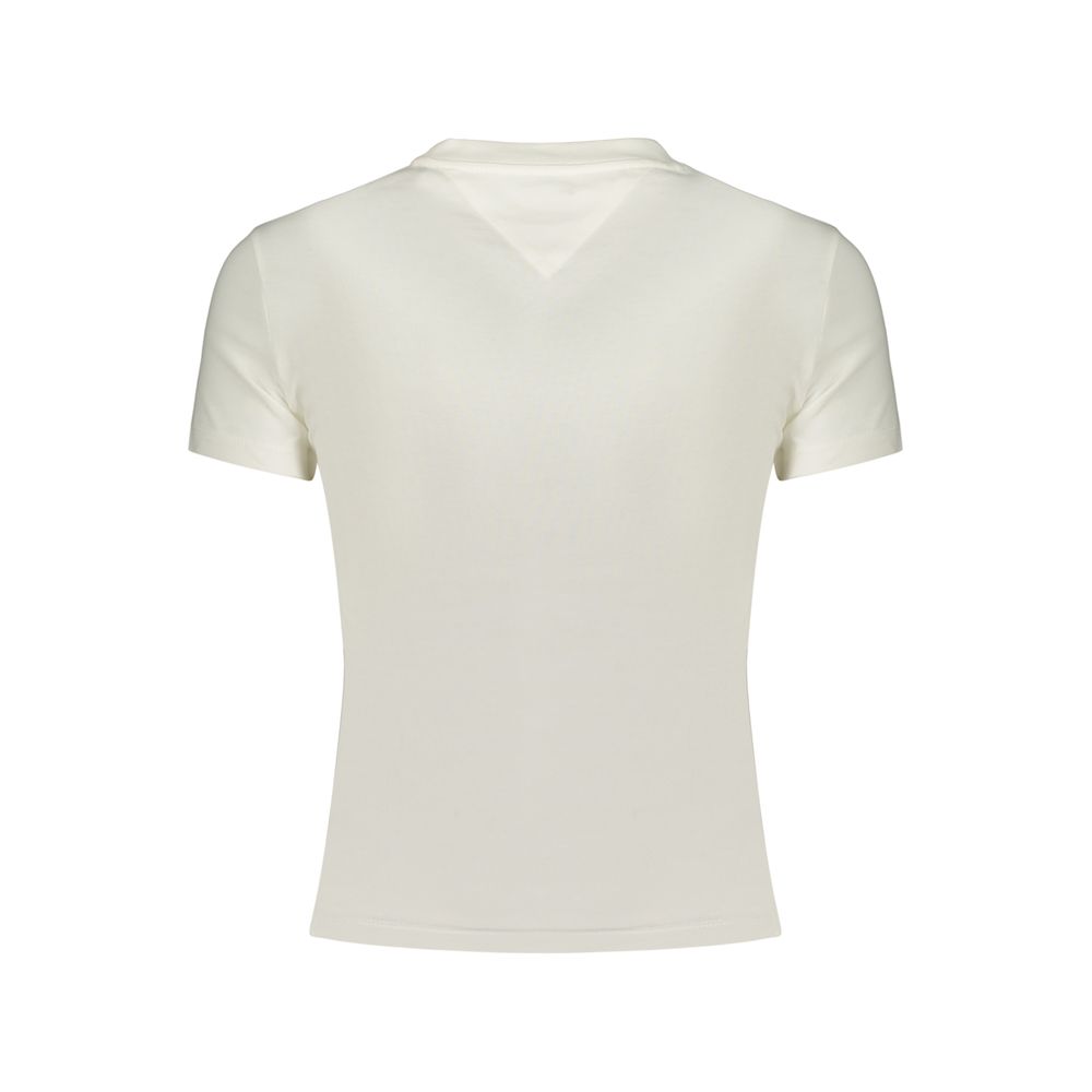 Tommy Hilfiger Bianco Cotton Damen T-Shirt