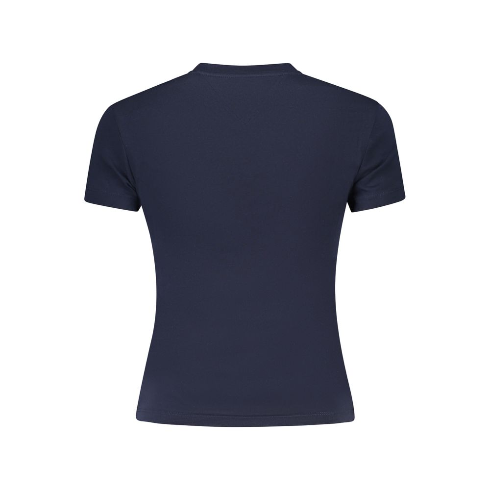 Tommy Hilfiger Blaues Baumwoll-T-Shirt für Damen
