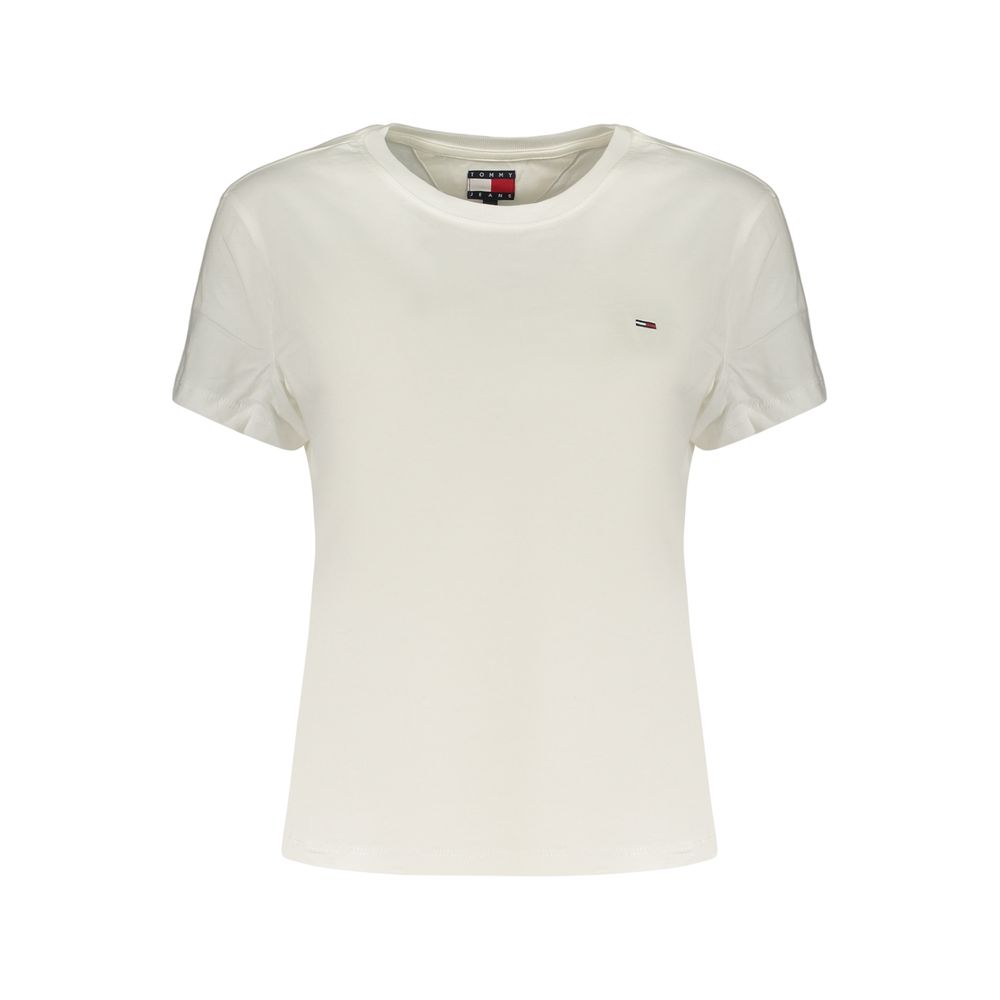 Tommy Hilfiger Bianco Cotton Damen T-Shirt