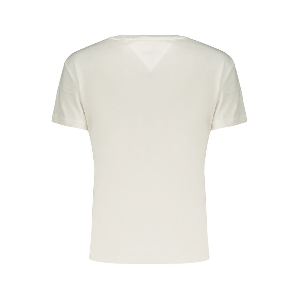 Tommy Hilfiger Bianco Cotton Damen T-Shirt