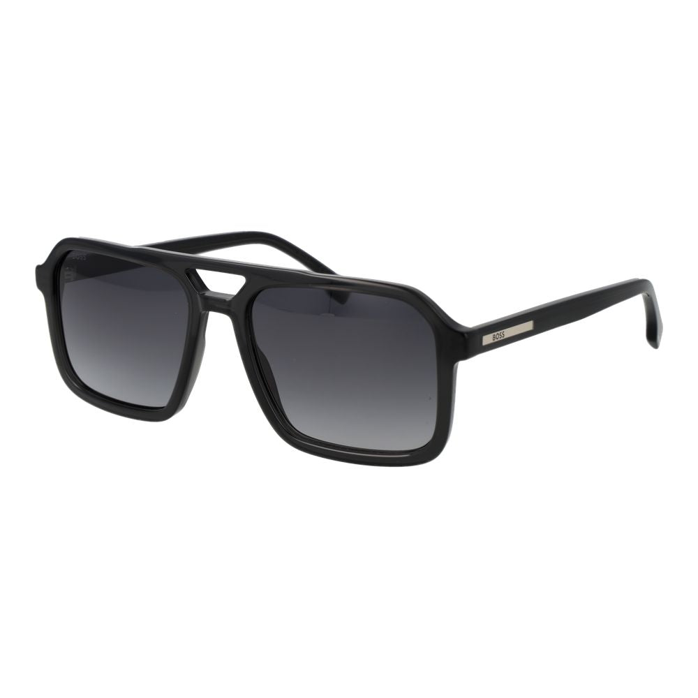 Hugo Boss Graue Sonnenbrille aus Acetat