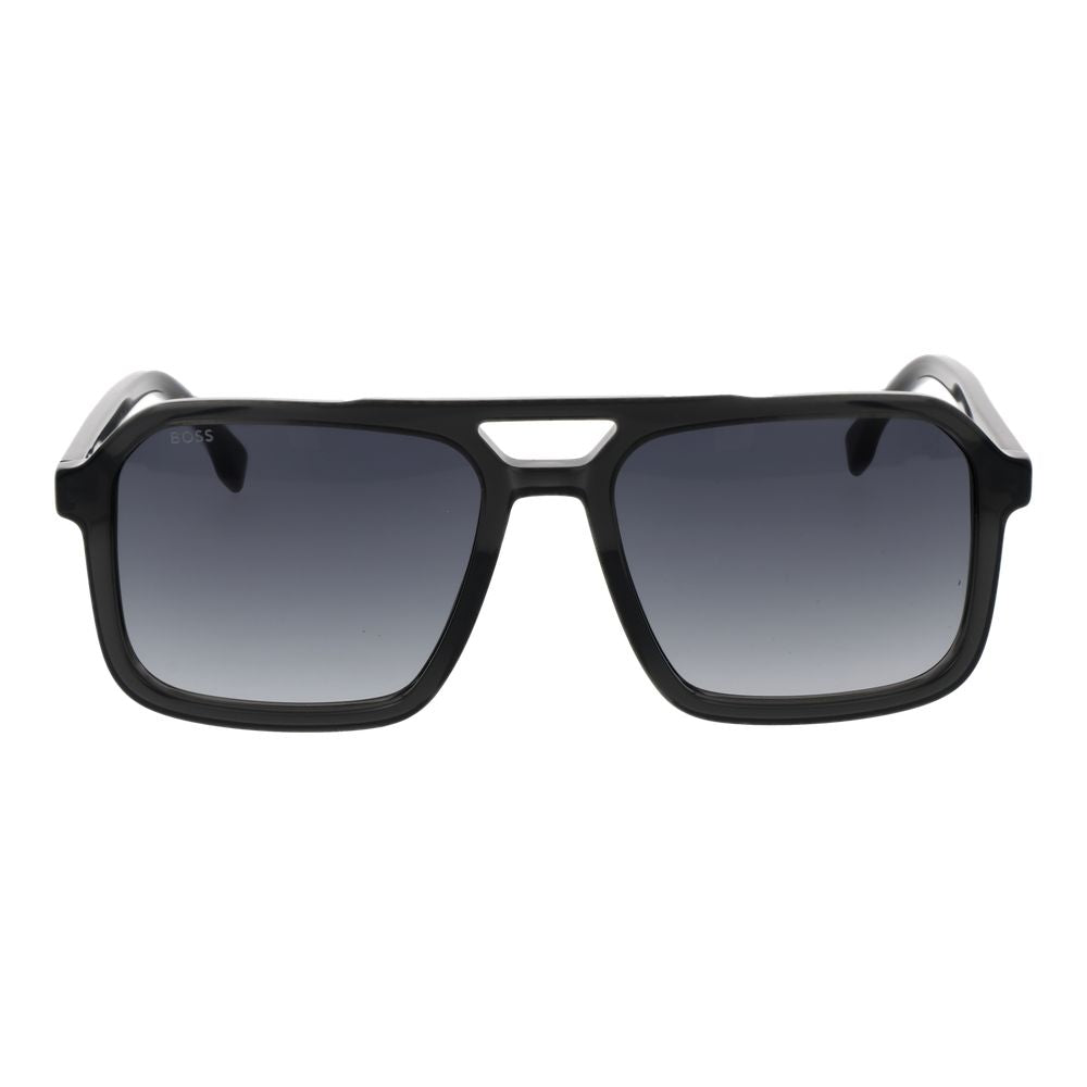 Hugo Boss Graue Sonnenbrille aus Acetat