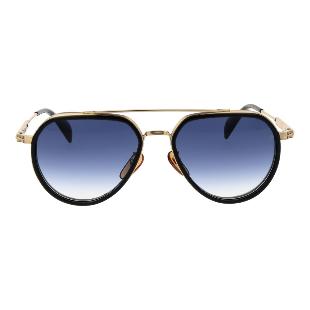 David Beckham Schwarze Sonnenbrille aus Metall