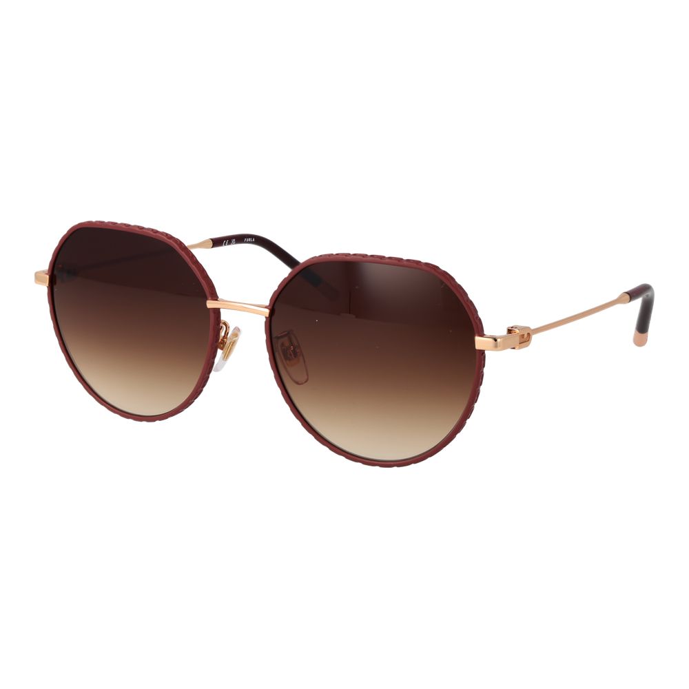 Furla Sonnenbrille aus Roségold-Metall