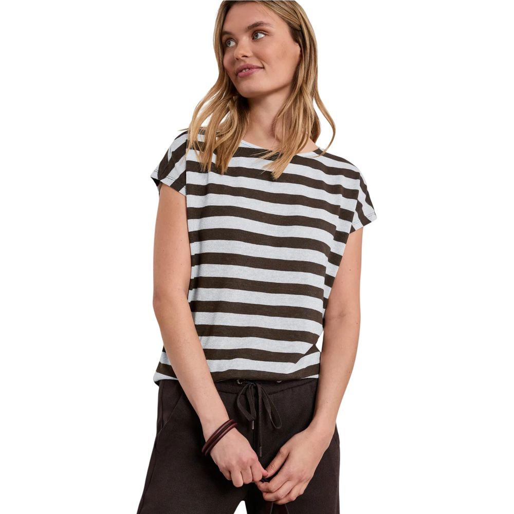 Street One Braunes T-Shirt aus Polyester