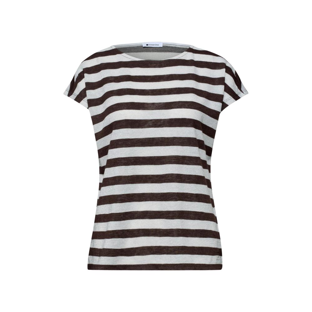 Street One Braunes T-Shirt aus Polyester