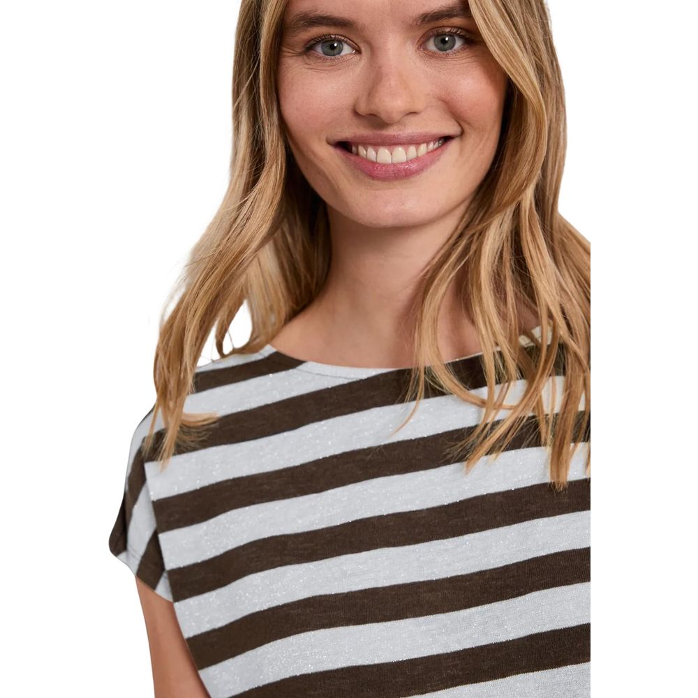 Street One Braunes T-Shirt aus Polyester