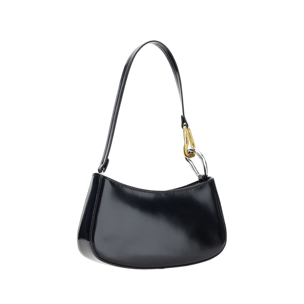 Staud Schwarze Bos Taurus Kalbsleder Schultertasche