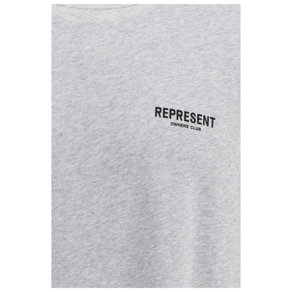Represent Graues Baumwoll-T-Shirt