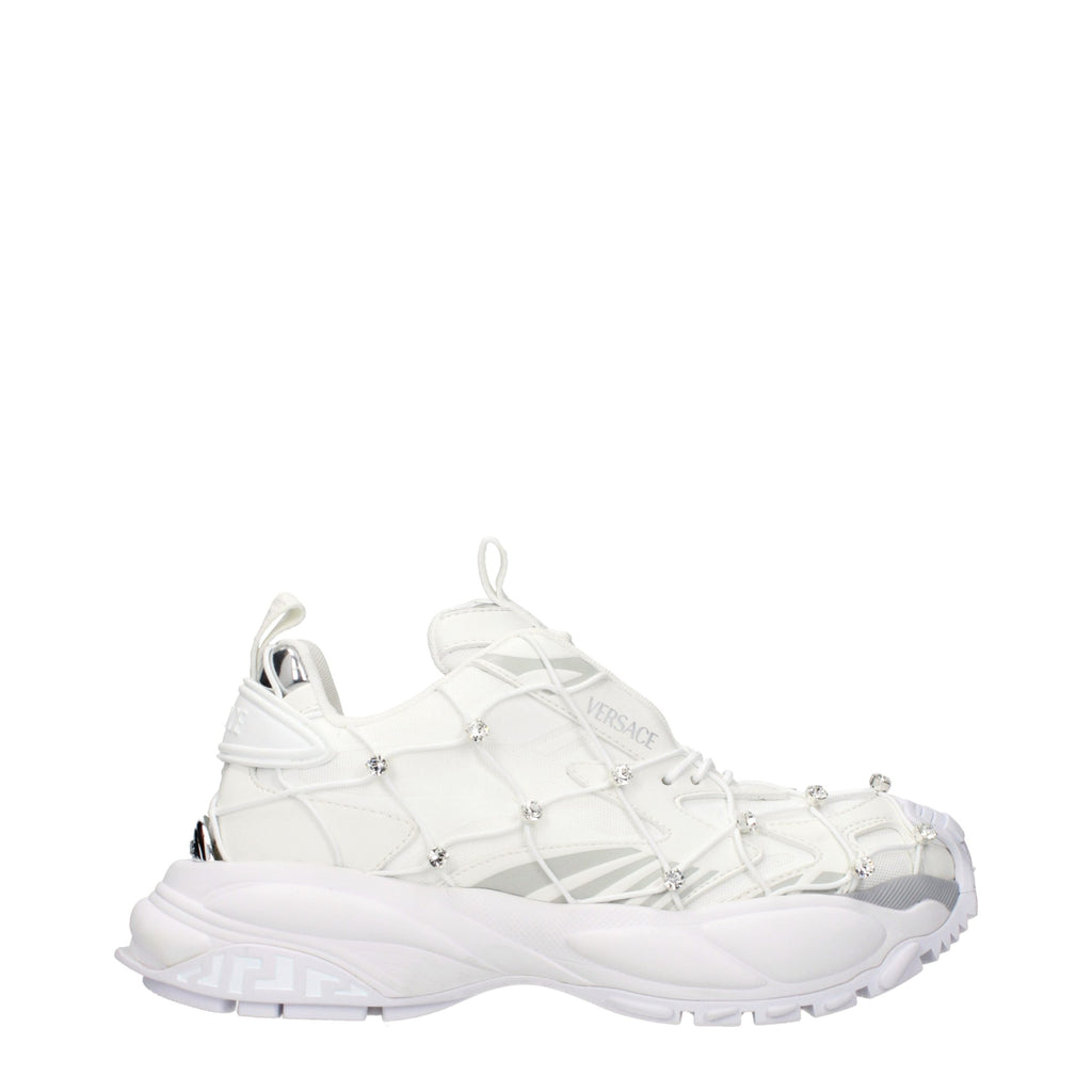 Versace Weiße Stoff-Sneaker