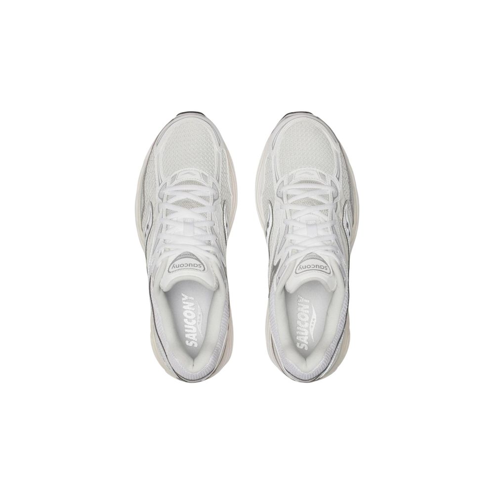 Saucony Silberne synthetische Sportsneakers