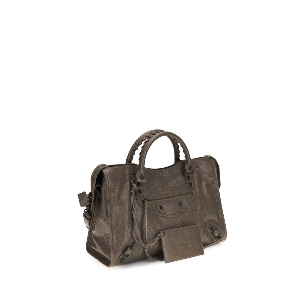 Balenciaga Schultertasche aus zweifarbigem Kalbsleder Bos Taurus