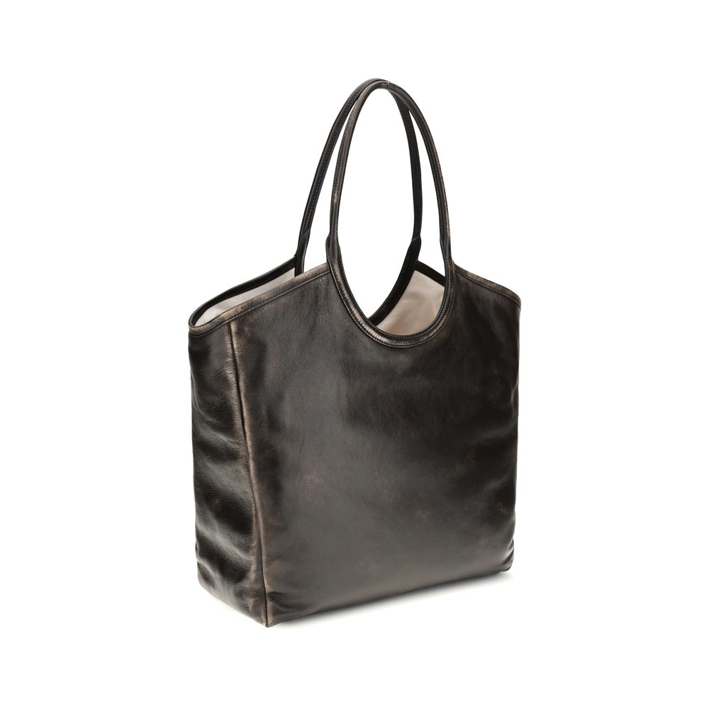 Miu Miu Braune Kalbsleder Bos Taurus Schultertasche