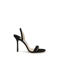 Jimmy Choo Schwarze Bos Taurus Kalbsleder-Sandalen mit Stilettoabsatz