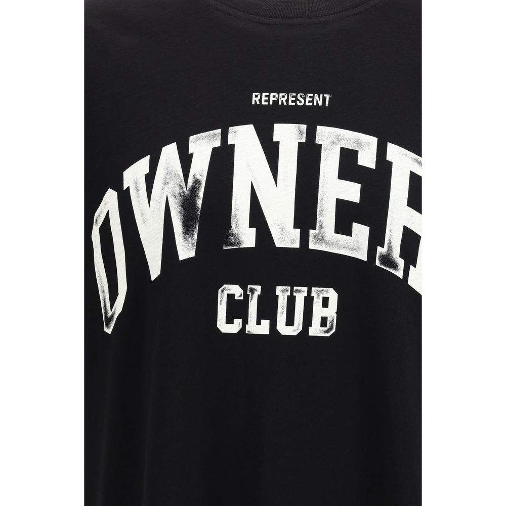 Represent Schwarzes Baumwoll-T-Shirt