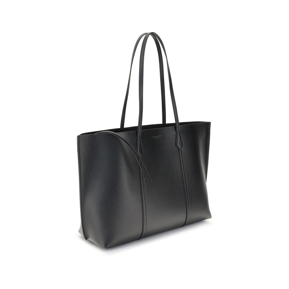 Tory Burch Schwarze Kalbsleder Bos Taurus Handtasche